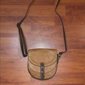 American Rag Brown Faux Leather Crossbody Bag